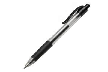 Black transparent ballpoint pen for writing and office