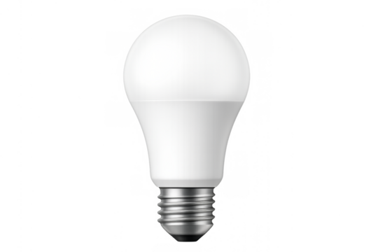 Led light bulb representing energy saving concept