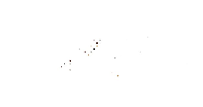 Geometric Falling Circles Reveal French Polynesia Silhouette