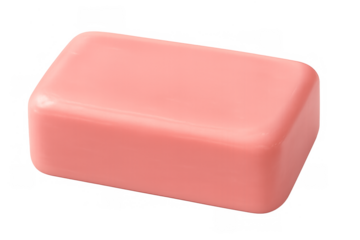 Pink bar soap for hygiene and washing hands