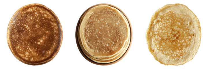 Golden, fluffy pancakes, a breakfast favorite, are captured in a studio shot