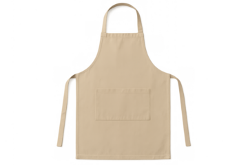 Beige apron mockup for cooking uniform