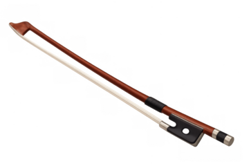 Violin bow isolated on transparent background playing music