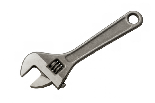 Adjustable wrench metal tool for repair and construction