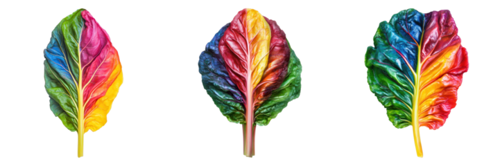 Vibrant Leaves Displaying Color Spectrum, perfect for representing a diverse range of concepts