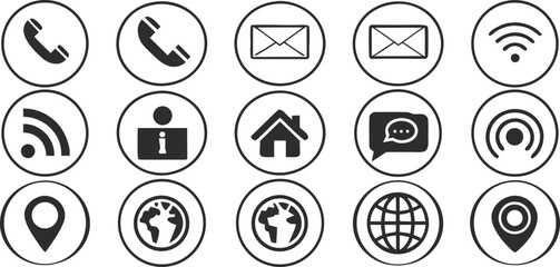 Professional Vector Icon Set Minimal Icons Set A