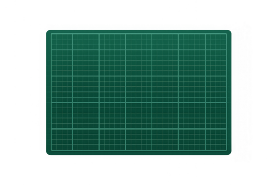 Green self healing cutting mat with grid