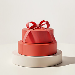 beautiful festive packaging with a bow