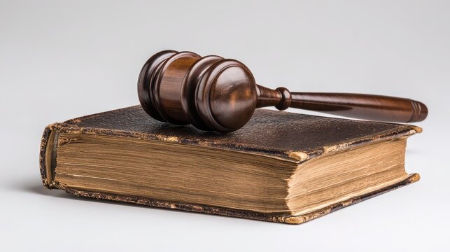 Legal Tome with Gavel &acirc;&euro;&ldquo; Exploration of Antitrust Legislation and Market Competition