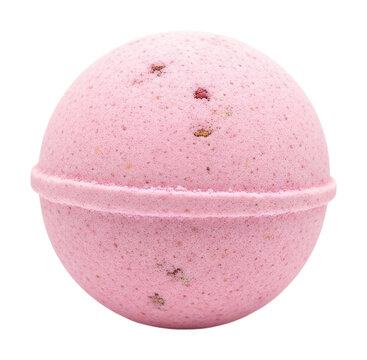 Relaxing bath bombs for spa days home product clean isolated on transparent background