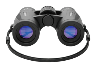 Exploring new horizons binoculars for adventures nature isolated on transparent background