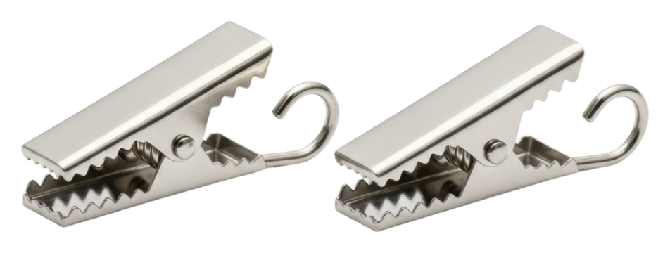 Clips holding fabric together home workshop product diy isolated on transparent background