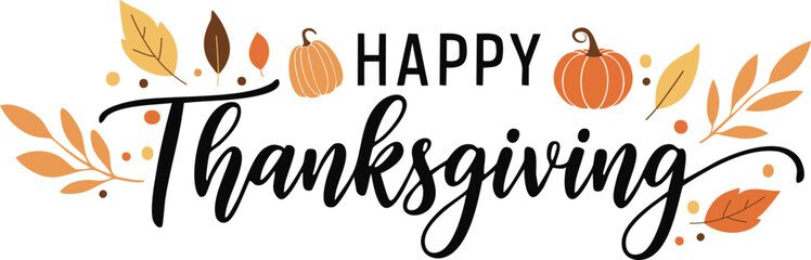 추수감사절, Happy Thanksgiving handwritten calligraphy