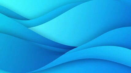 Dynamic blue waves animation background for professional presentation design