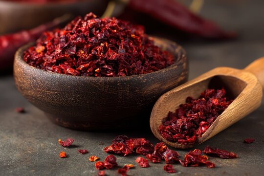 Organic Crushed Aleppo Pepper: Spicy Red Chile for Asian Cuisine, Perfectly Dehydrated for Flavorful Dishes