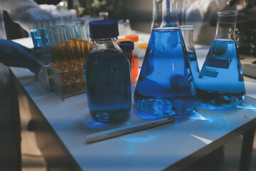 Researchers working in the clinical laboratory