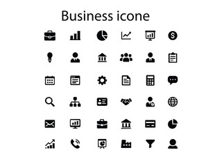 Creative modern business icone design black and whit