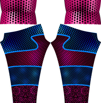 dise&ntilde;o de plantilla para leggins jeans lista para sublimar