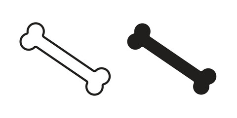 Bone icon, vector graphics collection. logotype graphic art design