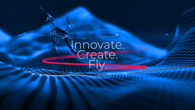 Neon Drone Logo Unveil