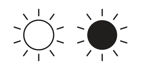 Brightness icon, vector graphics collection. logotype graphic art design