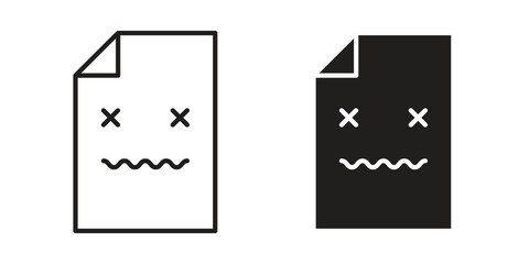 Broken Image icon, vector graphics collection. logotype graphic art design