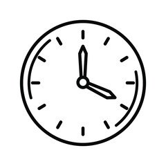 Clock for time management and schedule concept