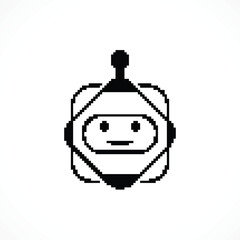 Geometric Pixelated Robot Head with Antenna Isolated