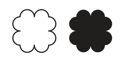 Clover icon, vector graphics collection. logotype graphic art design