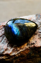 stones labradorite close up 