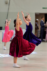 Children compete in ballroom dance competition