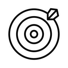 Dart hitting target, symbolizing success and accuracy