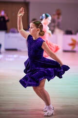 Children compete in ballroom dance event