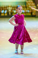 Children compete in ballroom dance competition event