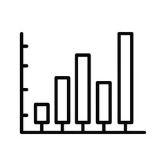 Bar chart icon, a visual representation of data