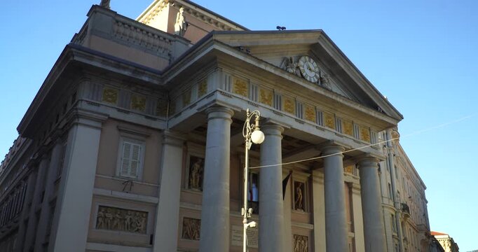Palazzo della Borsa Vecchia or Old Stock Exchange building in Trieste, Italy