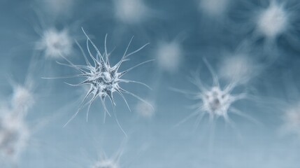 Naklejka premium frozen mind concept showing emotional suppression and inner cold.