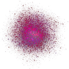 Fototapeta premium Centralized Magenta Starburst and Particle Overlay