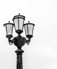 Streetlights on the Bari seafront