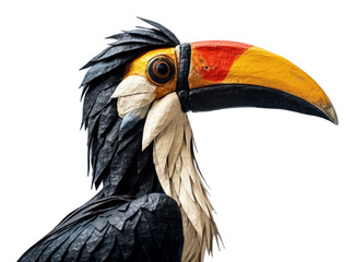 Obraz premium PNG Hornbill toucan animal bird.