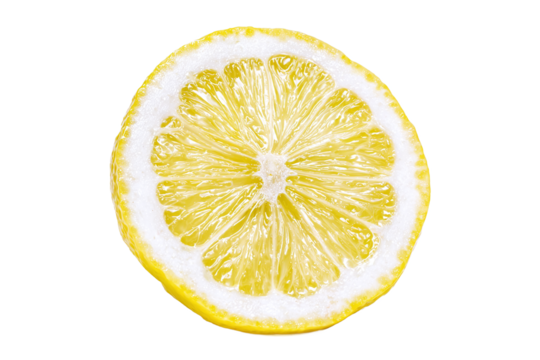 Closeup of a lemon slice for fresh concept