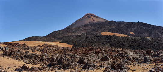 Pico del Teide and lava fields