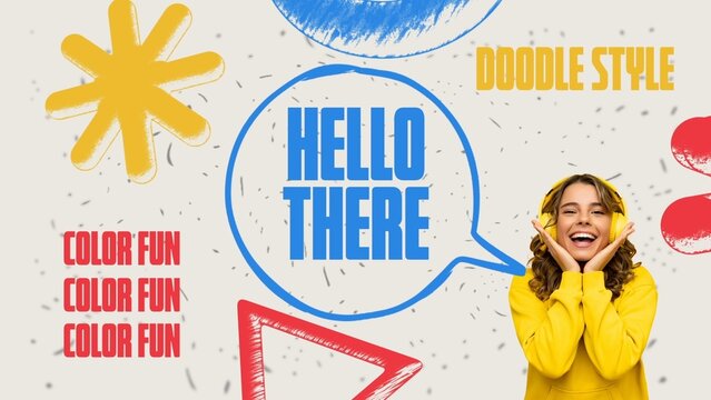 Colorful Sketch Speech Intro