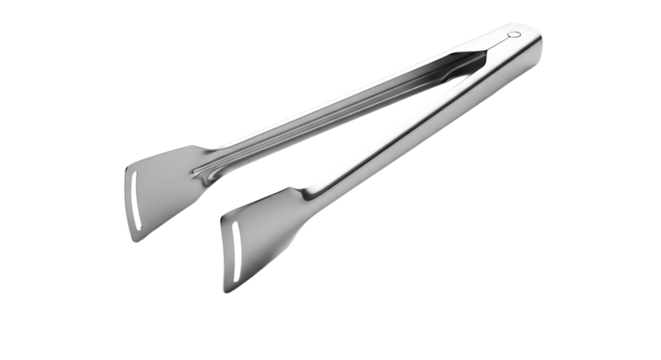 Stainless steel kitchen tongs, a versatile tool for cooking, grilling, and serving food with precision and ease