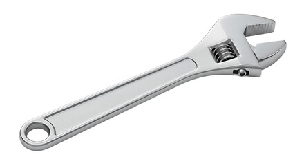 Shiny adjustable wrench, a versatile tool for various tasks, showcasing its functionality and design for mechanical and repair projects