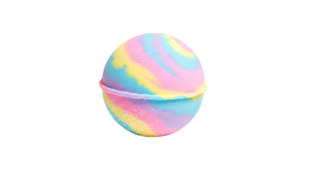 Colorful bath bomb rainbow bath bomb with swirling colors for a relaxing and fragrant bath experience beauty and spa product