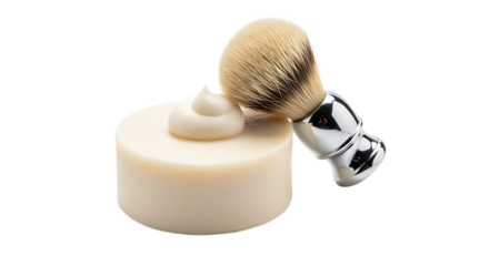 Artisan shaving soap and brush, a luxurious grooming set for a smooth and comfortable wet shaving experience at home