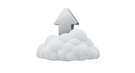 Cloud upload, representing the process of transferring data from a local device to a remote server or network