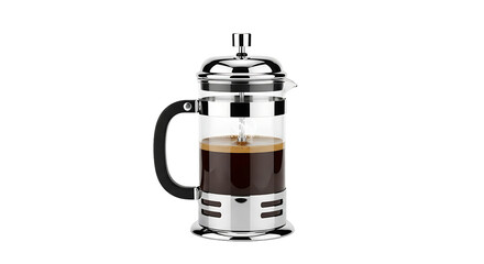 French press coffee maker, showcasing brewing equipment for coffee enthusiasts and highlighting the rich aroma