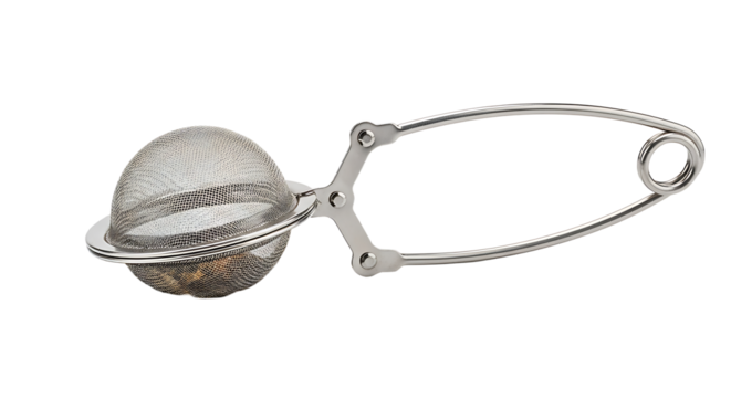 Vintage tea infuser, a classic tool for brewing loose leaf tea, adding a touch of elegance to tea preparation